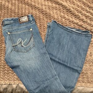 Express Women's Blue Bell Flare Jeans 10R